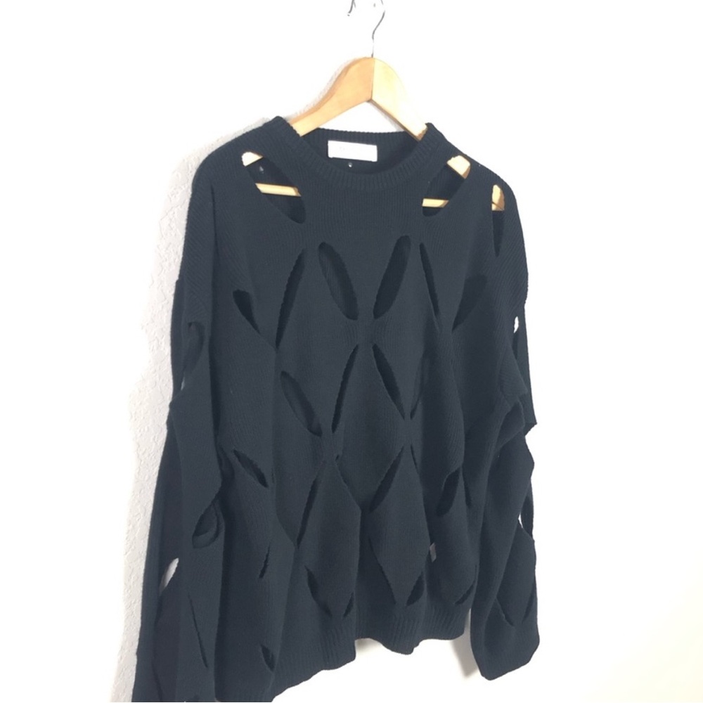 Valentino Sweater Wool Cut Out Knit Pullover Jumper - Picture 5 of 13